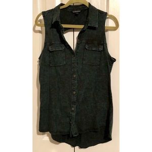 Rock and Republic Button Down Tank